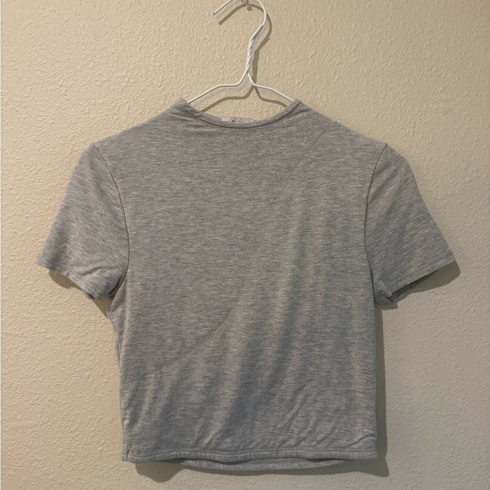 Oh Polly Gray Women's Short Sleeve Top
